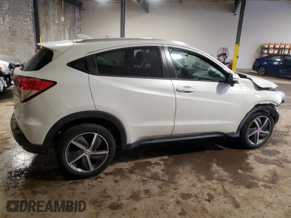 2021 Honda HR-V EX with VIN 3CZRU6H51MM719978, listed as a Copart auction lot 51500865 with 0 mi miles and Salvage Title. Bid and sale history available at carsss.com. Image 3.