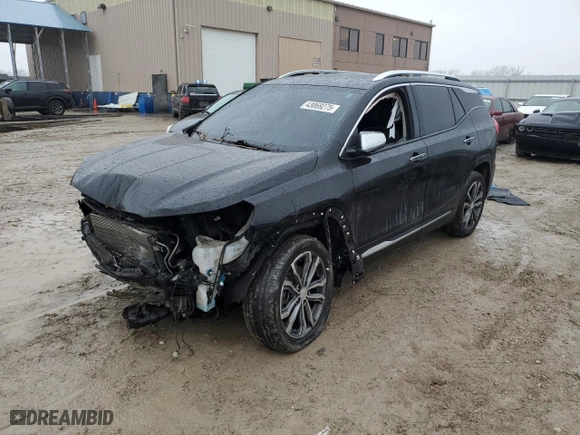 2019 GMC Terrain Denali with VIN 3GKALXEX5KL353189, listed as a Copart auction lot 43069275 with 108,188 mi miles and Salvage Title. Bid and sale history available at carsss.com. Image 1.