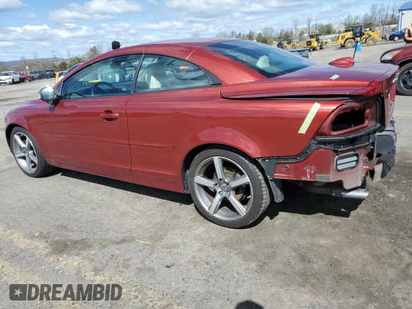 2012 Volvo C70 T5 with VIN YV1672MC8CJ126119, listed as a Copart auction lot 51306075 with 90,679 mi miles and Salvage Title. Bid and sale history available at carsss.com. Image 2.