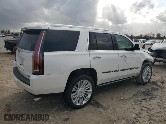 2018 Cadillac Escalade Platinum z VIN 1GYS4DKJXJR196594, wystawiony jako Copart lot #84545204 z przebiegiem 102 462 mil mil oraz Szkoda całkowita • Salvage title. Historia ofert i sprzedaży dostępna na DreamBid. Obrazek 3.