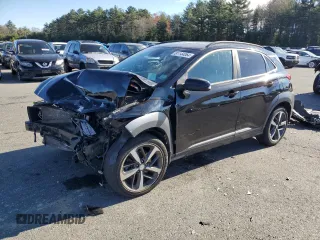 2018 Hyundai Kona Ultimate with VIN KM8K5CA58JU112671, listed as a Copart auction lot 81144064 with 0 mi miles and Salvage Title. Bid and sale history available at carsss.com. Image 1.