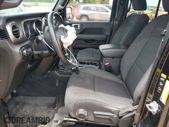 2020 Jeep Wrangler Unlimited Sahara с VIN 1C4HJXEG9LW243287, выставлен на аукционе Copart как лот 55729585 с пробегом 56 913 миль миль и Списание • Salvage title. История ставок и продаж доступна на DreamBid. Изображение 7.