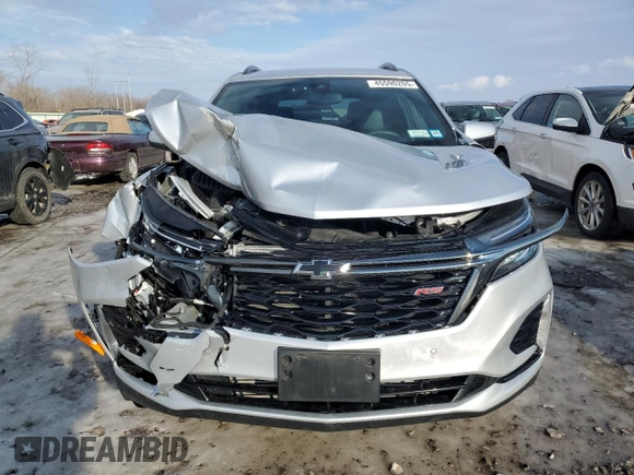 2022 Chevrolet Equinox RS with VIN 3GNAXWEV1NS106987, listed as a Copart auction lot 65253865 with 29,171 mi miles and Non repairable. Bid and sale history available at DreamBid. Image 5.