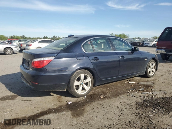 2008 BMW 5 Series 528xi with VIN WBANV13598CZ59411, listed as a Copart auction lot 54164515 with 143,019 mi miles and Clean Title. Bid and sale history available at carsss.com. Image 3.