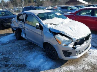 2020 Mitsubishi Mirage G4 SE with VIN ML32F4FJ5LHF04618, listed as a IAAI auction lot 41400910 with 59,658 mi miles. Bid and sale history available at carsss.com. Image 1.