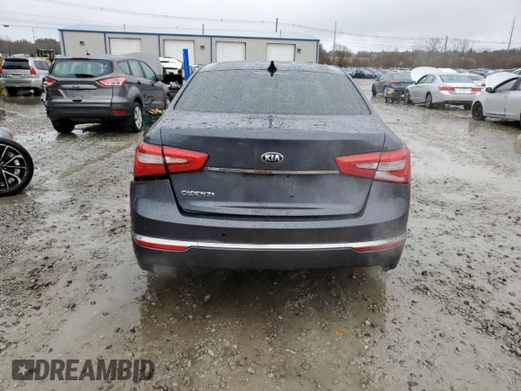 2016 Kia Cadenza Premium with VIN KNALN4D76G5211243, listed as a Copart auction lot 81663394 with 123,177 mi miles and Salvage Title. Bid and sale history available at carsss.com. Image 6.