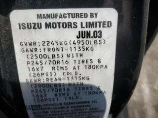 2003 Isuzu Rodeo z VIN 4S2CK58W734311374, wystawiony jako Copart lot #57949325 z przebiegiem 247 580 mil mil oraz Tytuł czysty. Historia ofert i sprzedaży dostępna na DreamBid. Obrazek 12.