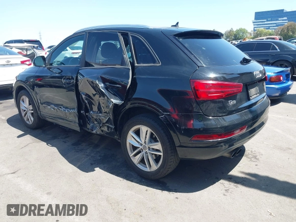 2017 Audi Q3 Premium with VIN WA1BCCFS2HR006765, listed as a IAAI auction lot 42526881 with 100,251 mi miles and . Bid and sale history available at DreamBid. Image 3.