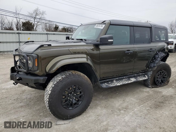 2024 Ford Bronco Raptor z VIN 1FMEE0RR5RLA40316, wystawiony jako Copart lot #85676734 z przebiegiem 7 194 mil mil oraz Szkoda całkowita • Salvage title. Historia ofert i sprzedaży dostępna na DreamBid. Obrazek 1.