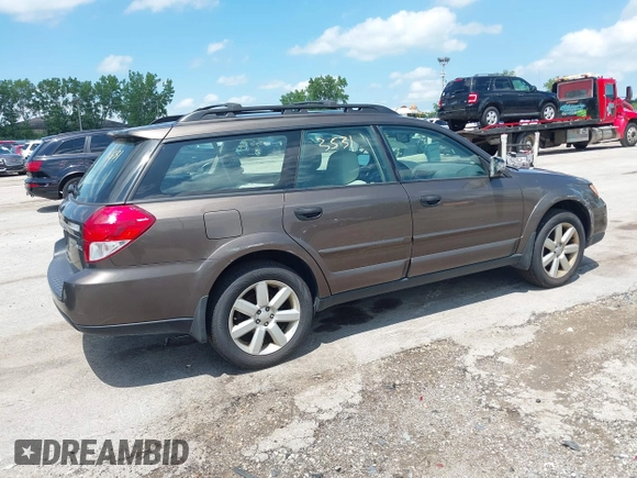 2009 Subaru Outback Special Edition with VIN 4S4BP61C097313260, listed as a IAAI auction lot 42593531 with 121,123 mi miles and . Bid and sale history available at DreamBid. Image 4.