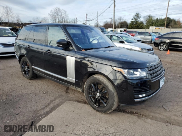 2017 Land Rover Range Rover with VIN SALGR2FV6HA374954, listed as a Copart auction lot 82380564 with 76,293 mi miles and Salvage title. Bid and sale history available at DreamBid. Image 4.
