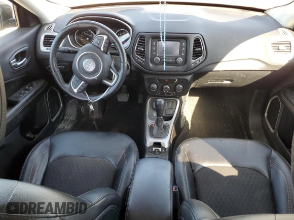 2018 Jeep Compass Altitude with VIN 3C4NJDBB4JT284021, listed as a Copart auction lot 48971345 with 87,559 mi miles and Salvage Title. Bid and sale history available at carsss.com. Image 8.