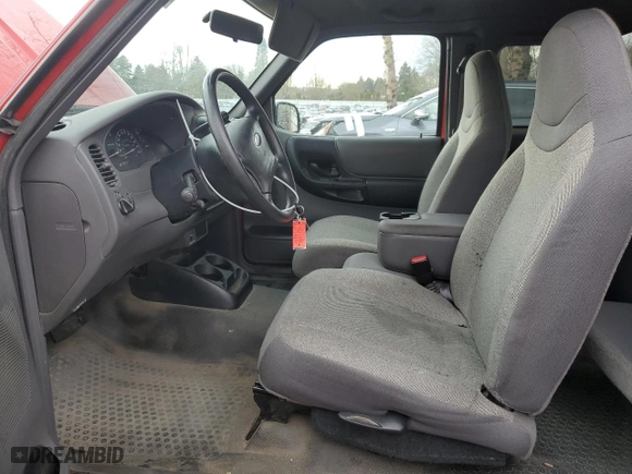 2002 Ford Ranger XL Fleet with VIN 1FTYR44U42PA01398, listed as a Copart auction lot 45995555 with 89,654 mi miles and Salvage Title. Bid and sale history available at carsss.com. Image 7.