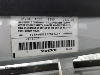 2005 Volvo V50 с VIN YV1MW682252043477, выставлен на аукционе Copart как лот 45303484 с пробегом 84 088 миль миль и Списание • Salvage title. История ставок и продаж доступна на DreamBid. Изображение 12.