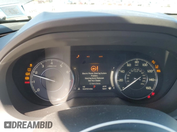 2020 Acura RDX Advance with VIN 5J8TC2H74LL036814, listed as a Copart auction lot 50170135 with 26,933 mi miles and Salvage title. Bid and sale history available at DreamBid. Image 9.