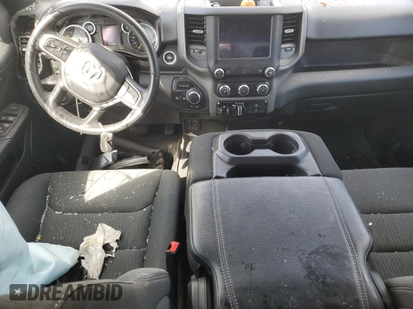 2022 Ram 1500 Tradesman with VIN 1C6SRFGT0NN269943, listed as a Copart auction lot 76373904 with 59,511 mi miles and Salvage title. Bid and sale history available at DreamBid. Image 8.