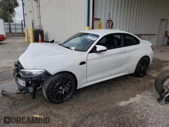 2021 BMW M2 Competition with VIN WBS2U7C00M7H59628, listed as a Copart auction lot 71057954 with 26,581 mi miles and Non Repairable. Bid and sale history available at carsss.com. Image 1.