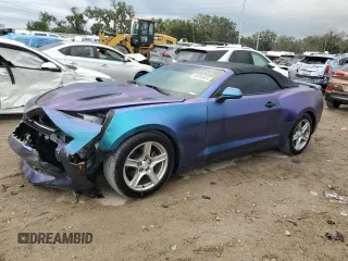 2018 Chevrolet Camaro 1LT with VIN 1G1FB3DX6J0127343, listed as a Copart auction lot 80454924 with 108,991 mi miles and Salvage Title. Bid and sale history available at carsss.com. Image 1.