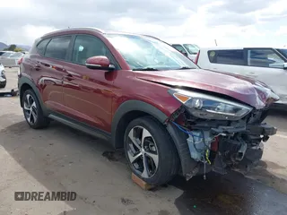 2016 Hyundai Tucson Limited z VIN KM8J33A24GU095996, wystawiony jako IAAI lot #41930916 z przebiegiem 55 120 mil mil oraz . Historia ofert i sprzedaży dostępna na DreamBid. Obrazek 1.