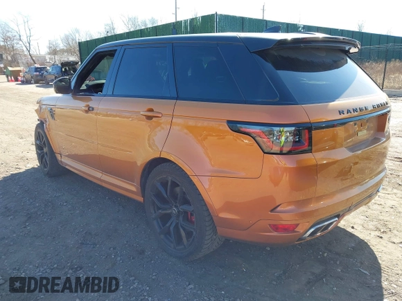 2019 Land Rover Range Rover Sport SVR with VIN SALWZ2SE2KA826052, listed as a IAAI auction lot 41737187 with 41,241 mi miles and . Bid and sale history available at DreamBid. Image 3.