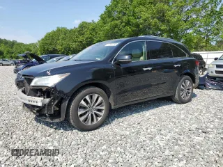 2016 Acura MDX Technology z VIN 5FRYD4H44GB057351, wystawiony jako Copart lot #57854795 z przebiegiem 76 658 mil mil oraz Szkoda całkowita • Salvage title. Historia ofert i sprzedaży dostępna na DreamBid. Obrazek 1.