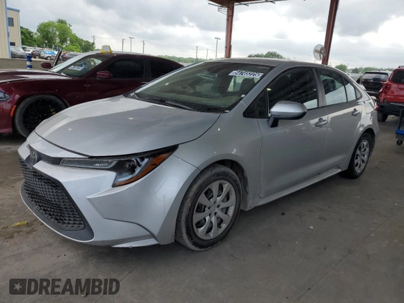 2020 Toyota Corolla LE with VIN 5YFEPRAE9LP074298, listed as a Copart auction lot 54745225 with 81,612 mi miles and Clean Title. Bid and sale history available at DreamBid. Image 1.