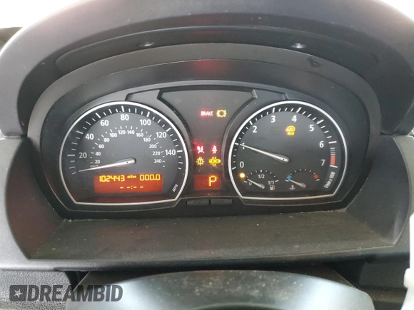2005 BMW X3 3.0i with VIN WBXPA93485WD06369, listed as a Copart auction lot 53338435 with 102,443 mi miles and Clean Title. Bid and sale history available at carsss.com. Image 9.