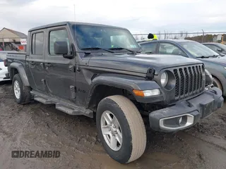2021 Jeep Gladiator Willys with VIN 1C6HJTAGXML502037, listed as a IAAI auction lot 41225448 with 53,154 mi miles. Bid and sale history available at carsss.com. Image 1.