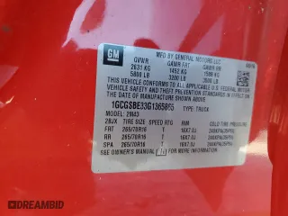 2016 Chevrolet Colorado 2WD WT with VIN 1GCGSBE33G1365865, listed as a Copart auction lot 50035935 with 96,009 mi miles and Salvage Title. Bid and sale history available at carsss.com. Image 13.
