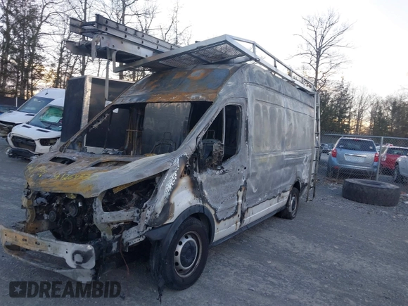 2020 Ford Transit Cargo with VIN 1FTBW3X86LKB81070, listed as a IAAI auction lot 41264330 with 54,154 mi miles and . Bid and sale history available at DreamBid. Image 2.