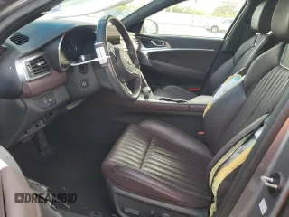 2022 Genesis G70 2.0T with VIN KMTG34TA9NU087013, listed as a Copart auction lot 81571964 with 15,557 mi miles and Non Repairable. Bid and sale history available at DreamBid. Image 7.