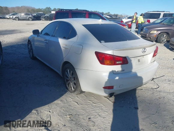 2007 Lexus IS 250 with VIN JTHCK262672010640, listed as a IAAI auction lot 41659524 with 328,686 mi miles. Bid and sale history available at carsss.com. Image 3.