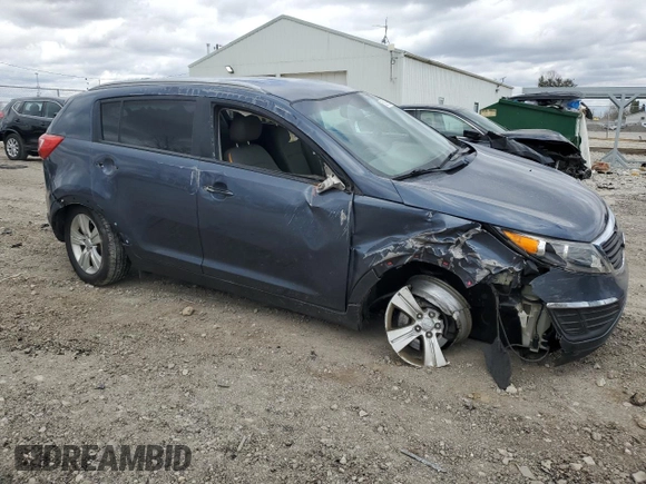 2012 Kia Sportage LX with VIN KNDPBCA26C7227327, listed as a Copart auction lot 53159915 with Not provided miles and Salvage title. Bid and sale history available at DreamBid. Image 4.