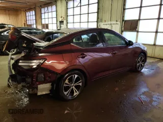 2022 Nissan Sentra SV with VIN 3N1AB8CV8NY300423, listed as a Copart auction lot 82578813 with 13,527 mi miles and Salvage Title. Bid and sale history available at carsss.com. Image 3.