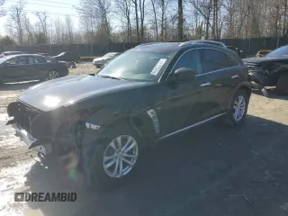 2016 Infiniti QX70 with VIN JN8CS1MW4GM400596, listed as a Copart auction lot 47296675 with 194,673 mi miles and Salvage Title. Bid and sale history available at DreamBid. Image 1.