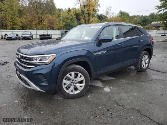 2021 Volkswagen Atlas Cross Sport 2.0T S with VIN 1V2GC2CA0MC209893, listed as a Copart auction lot 75984414 with 35,558 mi miles and Salvage Title. Bid and sale history available at carsss.com. Image 1.