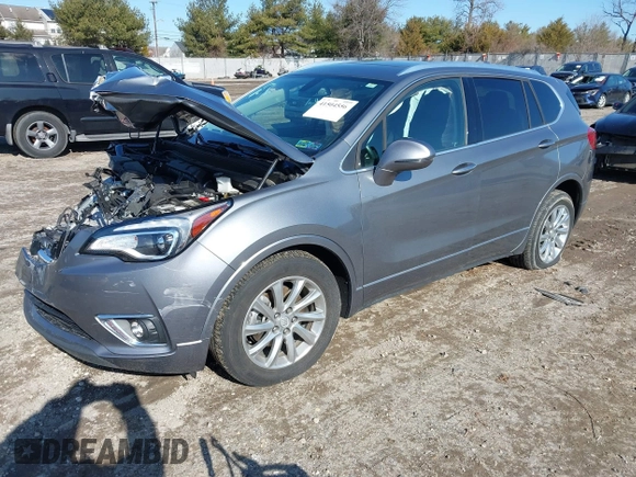 2020 Buick Envision Essence with VIN LRBFXCSA5LD100443, listed as a IAAI auction lot 41504556 with 43,858 mi miles and . Bid and sale history available at carsss.com. Image 2.