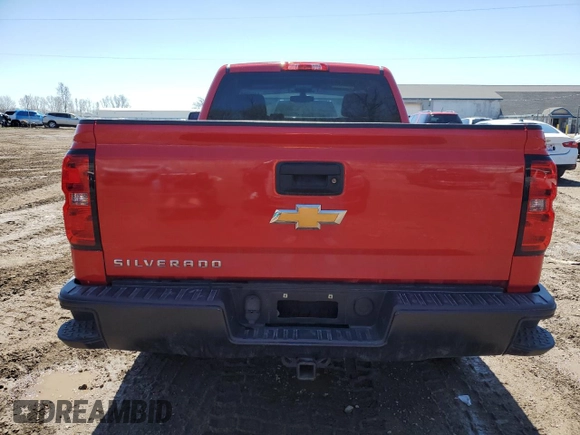 2017 Chevrolet Silverado 1500 LS with VIN 1GCNCNEC0HZ100832, listed as a Copart auction lot 51203504 with 47,220 mi miles and Non Repairable. Bid and sale history available at carsss.com. Image 6.