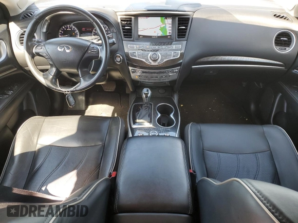 2019 Infiniti QX60 Luxe with VIN 5N1DL0MM4KC561711, listed as a Copart auction lot 57309695 with 46,642 mi miles and Salvage title. Bid and sale history available at DreamBid. Image 8.