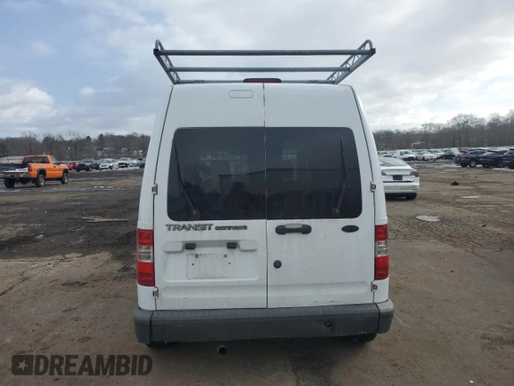 2010 Ford Transit Connect XL with VIN NM0LS7CN3AT008730, listed as a Copart auction lot 45106675 with 211,058 mi miles and Salvage title. Bid and sale history available at DreamBid. Image 6.