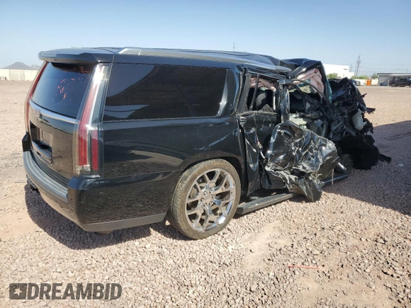 2015 Cadillac Escalade ESV Premium z VIN 1GYS4TKJ4FR615850, wystawiony jako Copart lot #57126125 z przebiegiem 104 693 mil mil oraz Szkoda całkowita • Salvage title. Historia ofert i sprzedaży dostępna na DreamBid. Obrazek 3.