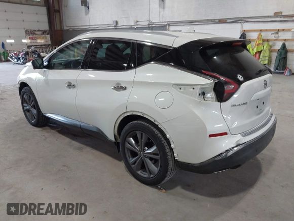 2020 Nissan Murano Platinum z VIN 5N1AZ2DS7LN149378, wystawiony jako IAAI lot #42348008 z przebiegiem 53 954 mil mil oraz . Historia ofert i sprzedaży dostępna na DreamBid. Obrazek 3.