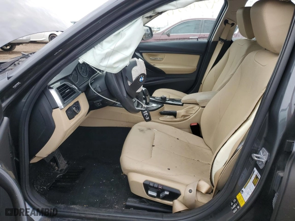 2018 BMW 3 Series 320i xDrive with VIN WBA8A3C57JA491717, listed as a Copart auction lot 49509515 with 57,141 mi miles and Salvage Title. Bid and sale history available at carsss.com. Image 7.
