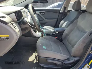 2013 Hyundai Elantra GLS with VIN KMHDH4AE7DU487588, listed as a Copart auction lot 62098015 with 106,046 mi miles and Salvage title. Bid and sale history available at DreamBid. Image 7.