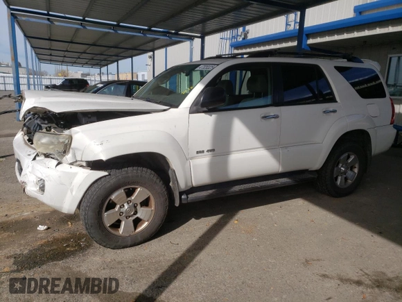 2007 Toyota 4Runner SR5 with VIN JTEBT14R270065601, listed as a Copart auction lot 47320325 with 208,305 mi miles and Salvage Title. Bid and sale history available at DreamBid. Image 1.