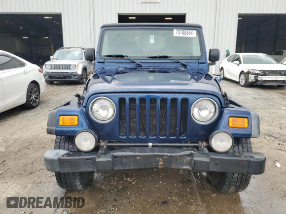 2005 Jeep Wrangler Unlimited with VIN 1J4FA44S95P335275, listed as a Copart auction lot 70788864 with 152,096 mi miles and Salvage Title. Bid and sale history available at carsss.com. Image 5.