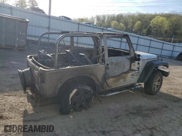 2012 Jeep Wrangler Sport z VIN 1C4AJWAG3CL260122, wystawiony jako Copart lot #54404815 z przebiegiem Nie podano mil oraz Szkoda całkowita • Salvage title. Historia ofert i sprzedaży dostępna na DreamBid. Obrazek 3.
