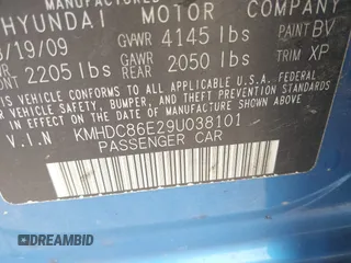 2009 Hyundai Elantra Touring с VIN KMHDC86E29U038101, выставлен на аукционе IAAI как лот 42455377 с пробегом 96 666 миль миль и . История ставок и продаж доступна на DreamBid. Изображение 9.