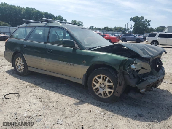 2002 Subaru Legacy Wagon Outback H6 L.L. Bean Edition with VIN 4S3BH806X27629649, listed as a Copart auction lot 65114054 with 0 mi miles and Salvage Title. Bid and sale history available at carsss.com. Image 4.