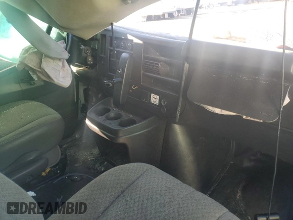 2019 Chevrolet Express Cargo Van with VIN 1GCWGAFG9K1328174, listed as a Copart auction lot 87645285 with 0 mi miles and Salvage Title. Bid and sale history available at carsss.com. Image 8.